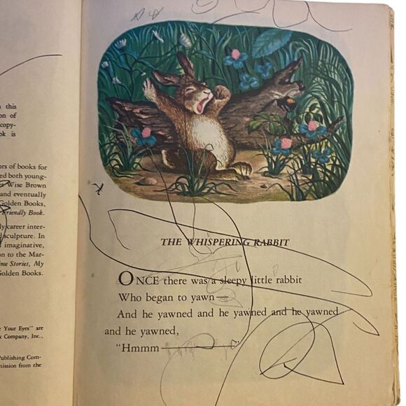 Little Golden Book The Sleepy Junk Journal Book Hardcover Margaret Wise Brown 81 - Picture 8 of 12